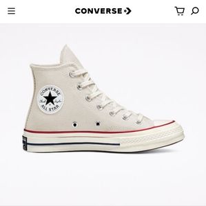 Chuck 70 High Top Canvas Sneakers in Beige Size 7.5